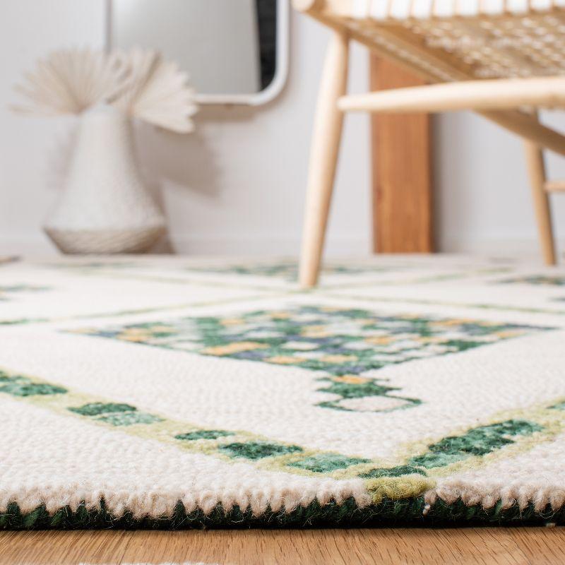 Aspen APN702 Hand Tufted Area Rug - Green/Ivory - 7'x7' - Safavieh.