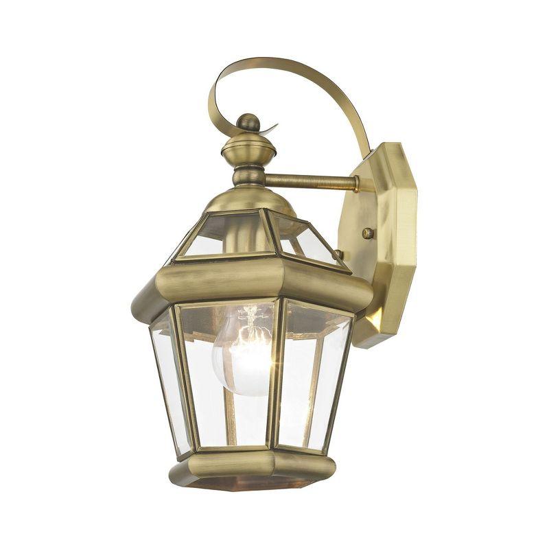 Livex Lighting Georgetown 1 - Light Wall Light in  Antique Brass