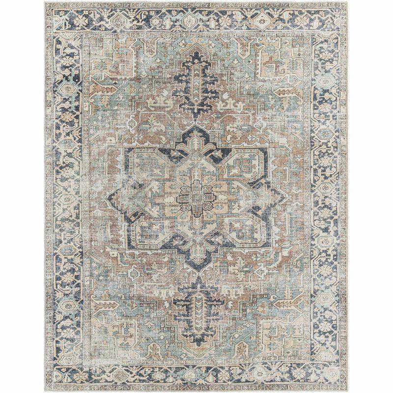 Hauteloom Rectangle Area Rug   Brick Red