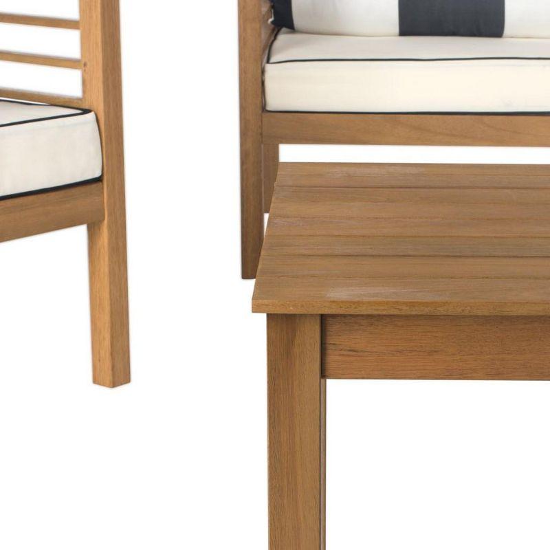 Wade Logan® Arlethe Wood 4 - Person Patio Conversation Sets with Cushions