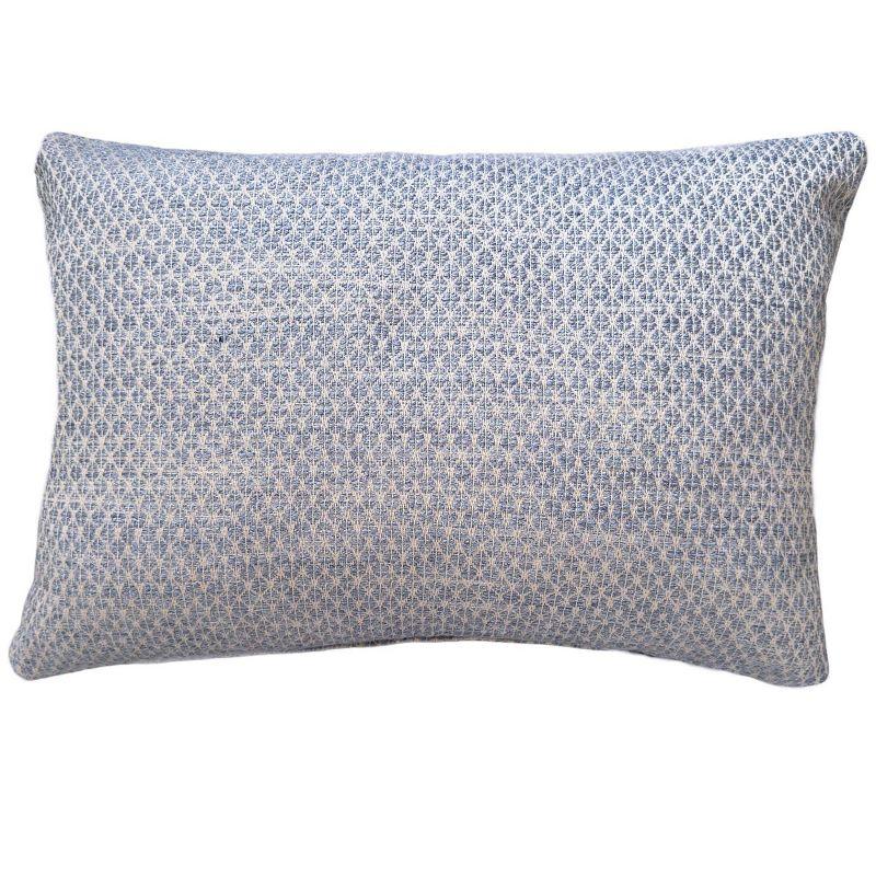 Coastal Breeze Indigo Blue Indoor Outdoor Pillow