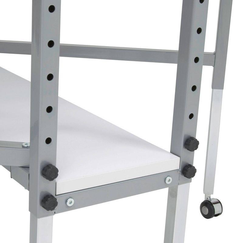 58.5'' x 36.75'' Foldable Sewing Table with Wheels