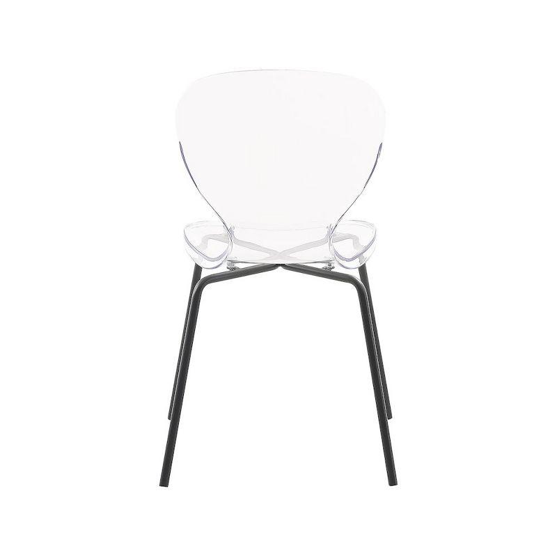 Meridian Furniture,Clarion Matte Black Dining Chair, Set of 2
