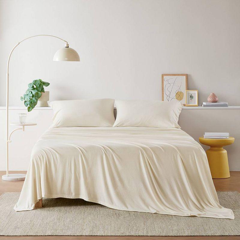 Cotton Blend Jersey Knit All Season Sheet Set