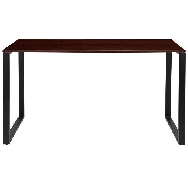 Flash Furniture Modern Commercial Grade Desk Industrial Style Computer Desk Sturdy Home Office Desk - 55" Length