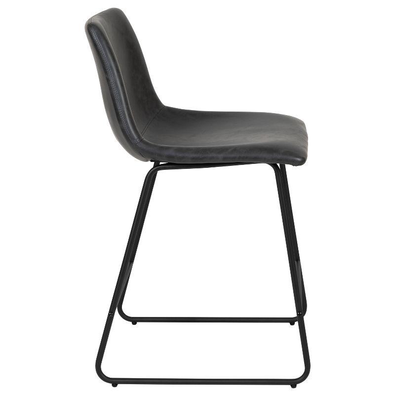 Flash Furniture Ringel Upholstered Counter Stool with Metal Frame