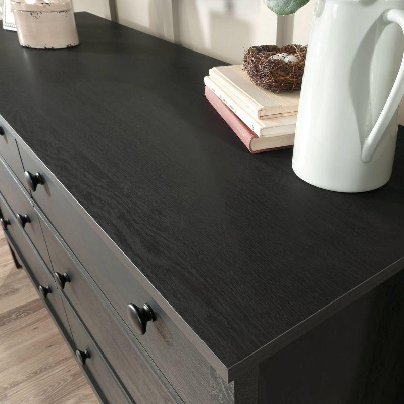 Dawson Trail 6 Drawer Dresser Raven Oak - Sauder: Laminated Surface, MDF Frame, Modern Style