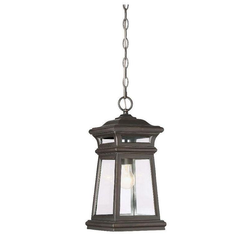 Savoy House Taylor 1 - Light Pendant in  English Bronze/Gold