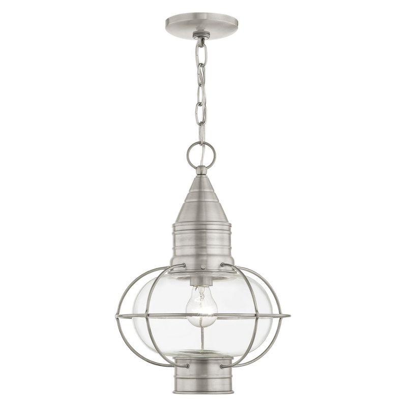 Livex Lighting Newburyport 1 - Light Pendant in  Brushed Nickel
