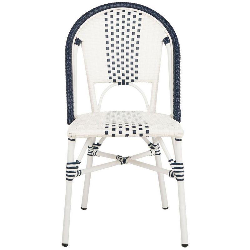 Zoya Chair (Set Of 2) - Indoor/Outdoor - PAT4037 - Blue/White - Safavieh