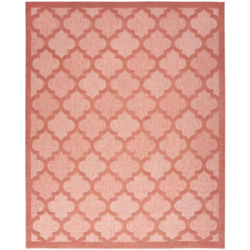 Nourison Easy Care 8' x 10' Coral/Orange Indoor/Outdoor Rug