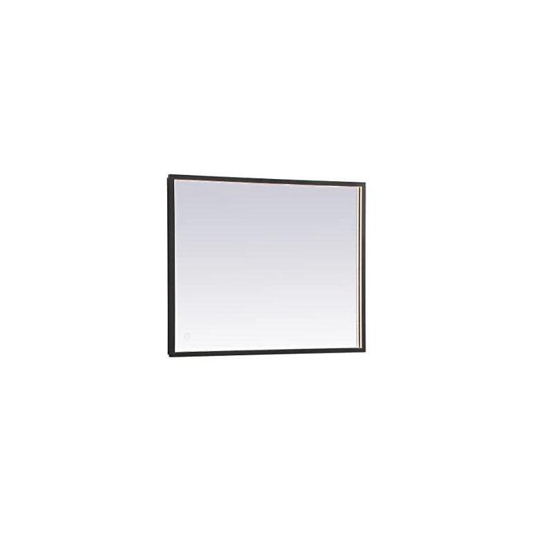 Elegant Lighting Pier 20x36 inch LED Mirror with Adjustable Color Temperature 3000K/4200K/6400K in Black