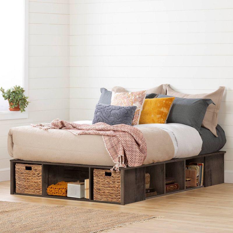 Avilla Storage Bed with Baskets Fall Oak - South Shore