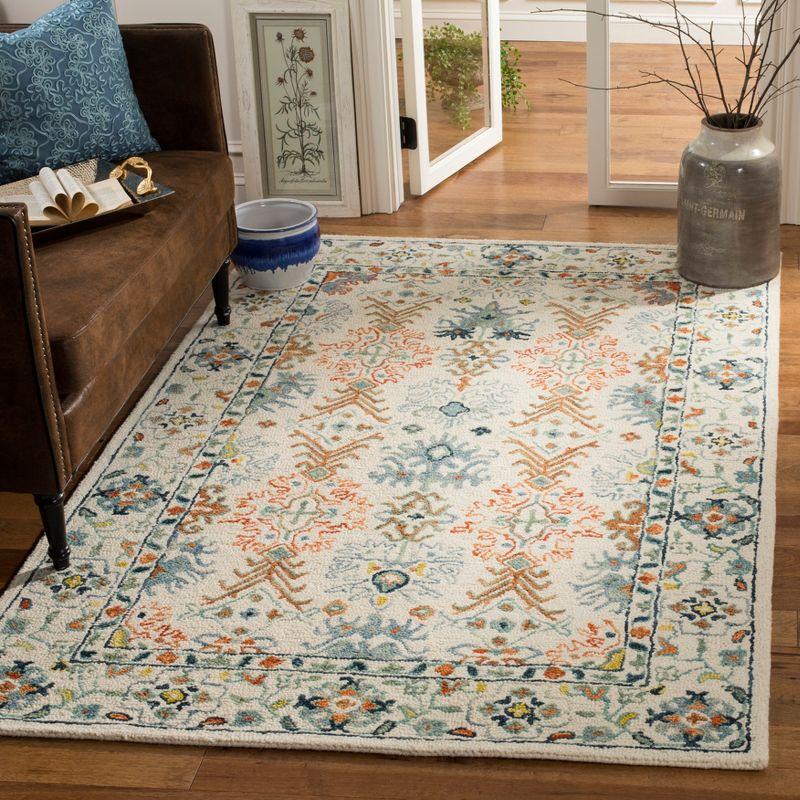 Aspen APN310 Hand Tufted Indoor Area Rug - Ivory/Blue - 6'x9' - Safavieh