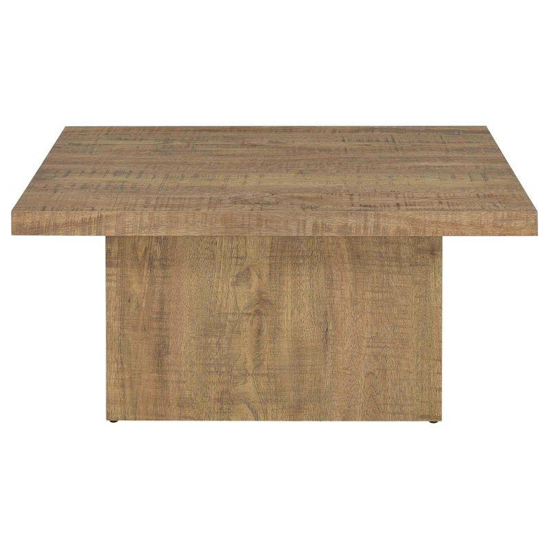 Coaster Devar Farmhouse Square Wood Coffee Table Mango
