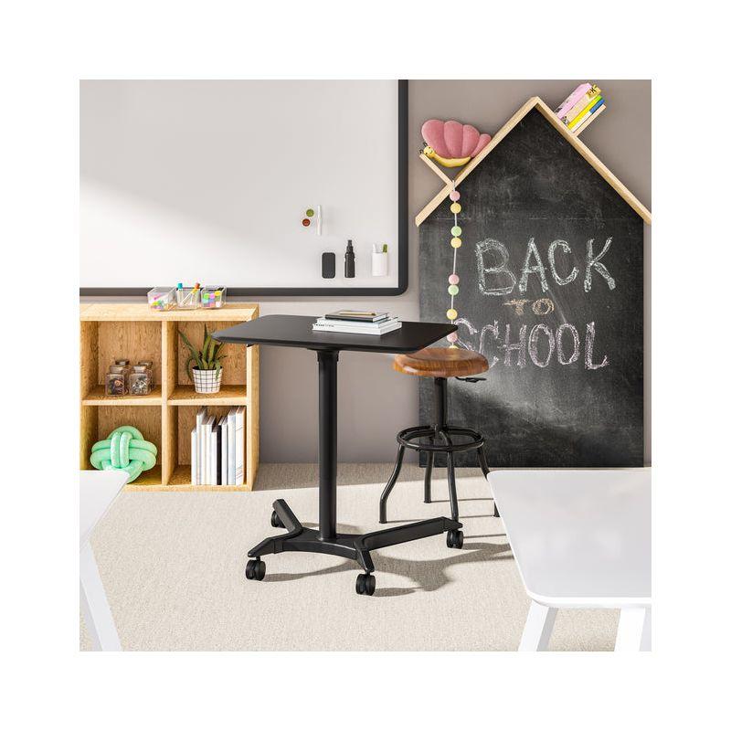 Seville Classics AIRLIFT® airLIFT 28" W Adjustable Height Rolling Laptop Desk Stand