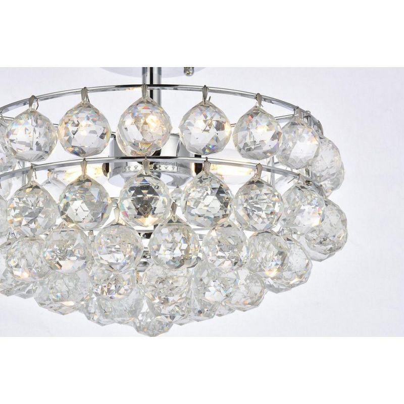 Elegant Lighting Savannah 14 inch flush mount in chrome