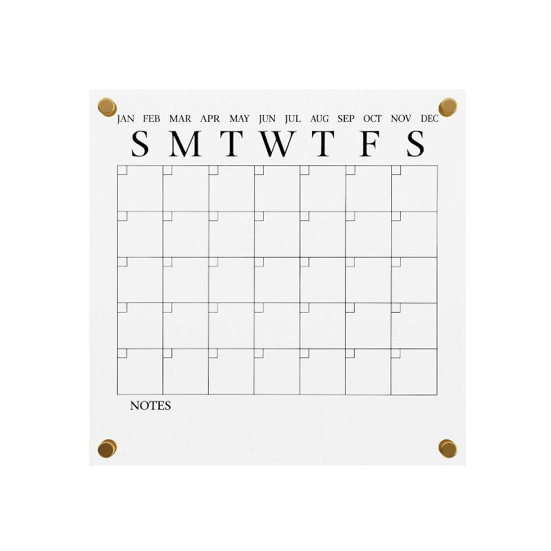 Thomas Martha Stewart Acrylic Wall Calendar with Dry Erase Marker and Mounting Hardware