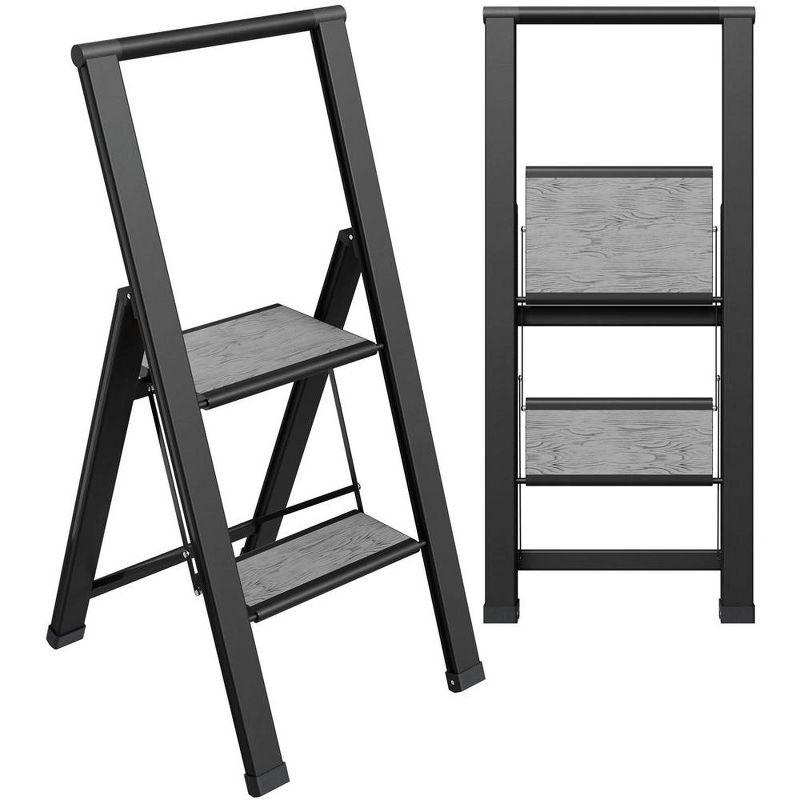 Sorfey Sorfey Step Ladders 2 - Step Steel Lightweight Folding Step Stool