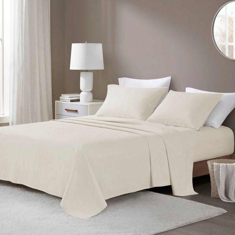 Oversized Cotton Flannel 4pc Sheet Set - Beautyrest