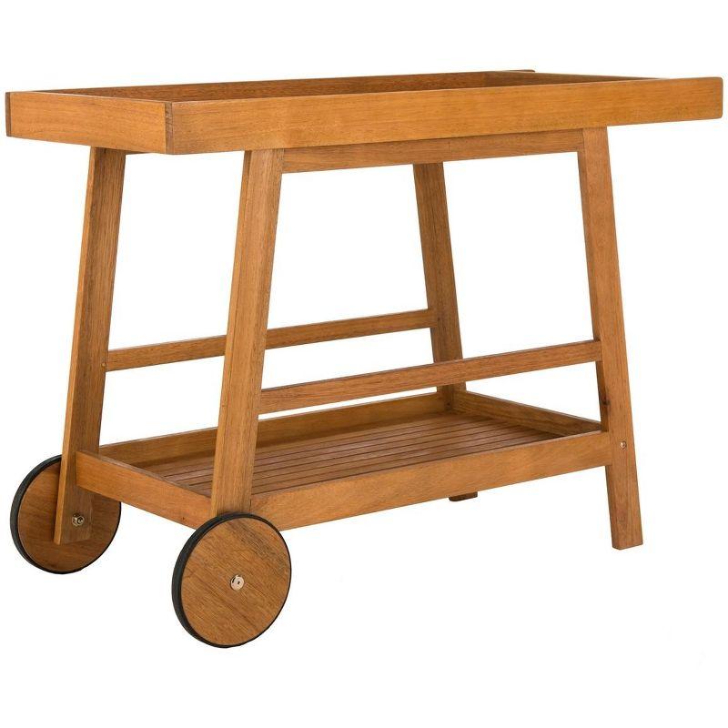 Renzo Indoor/Outdoor Serving Cart PAT7032 - Natural - Safavieh