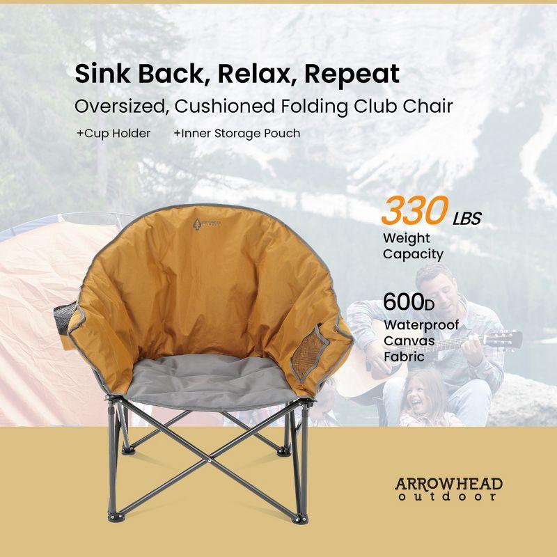 Folding Camping Chair with Cushions