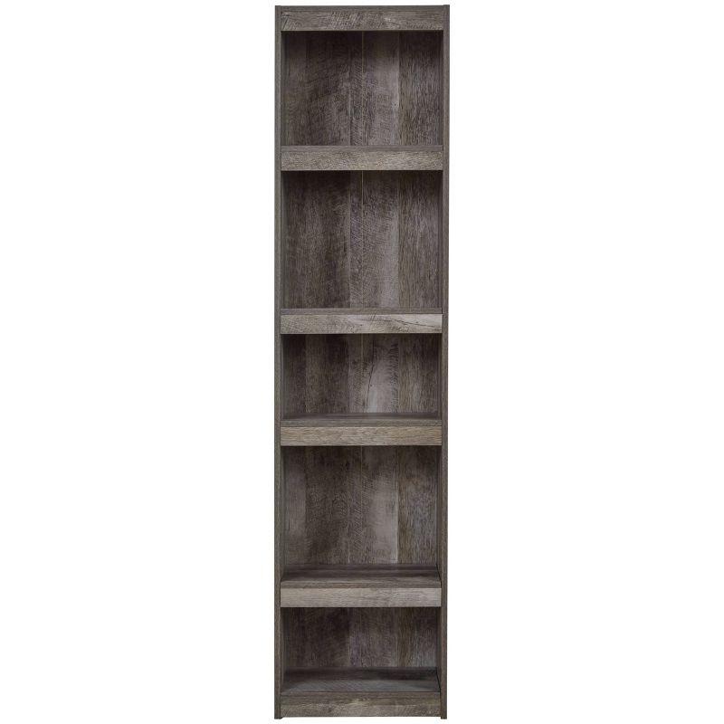 71.97" Wynnlow Pier Gray - Signature Design by Ashley: Modern Rustic Open Shelf Storage