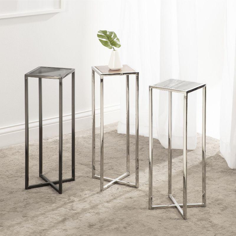 Kate and Laurel Jaspur Square Metal End Table