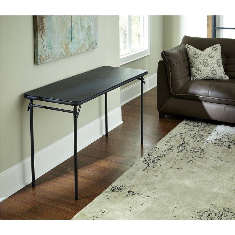 COSCO 20" x 48" Vinyl Top Serving Folding Table