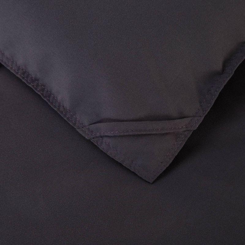 Twin Down Alternative Comforter Dark Gray - Never Down: Hypoallergenic, Microfiber, OEKO-TEX Certified