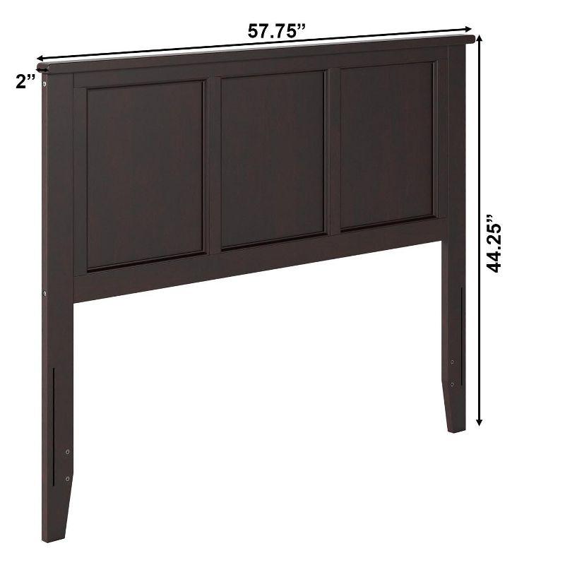 AFI Furnishings Madison Full Headboard with Turbo Charger in Espresso