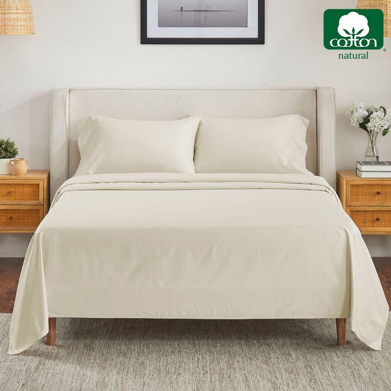 Luxury 500 Thread Count Bed Sheets Set - 100% Cotton Sateen Sheets Set, Soft, Cool & Breathable, Deep Pocket by California Design Den