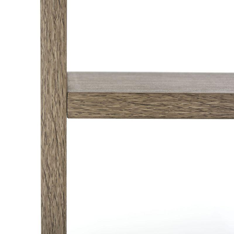Terrence Etagere - FOX4277 - Light Brown/Black - Safavieh Couture