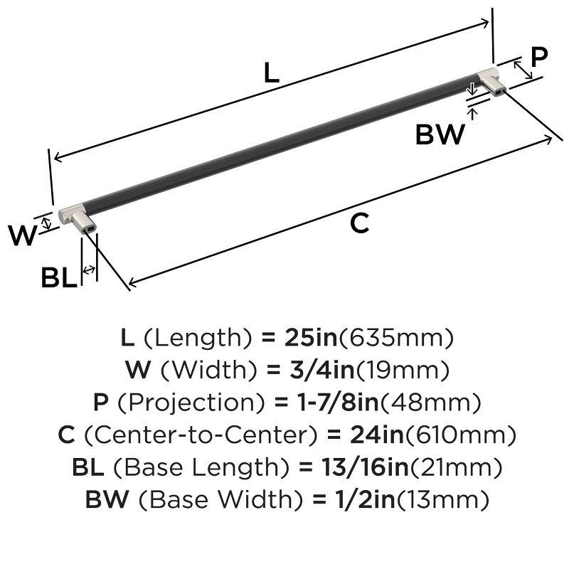 Amerock Esquire 24" Center to Center Appliance Pull | Wayfair