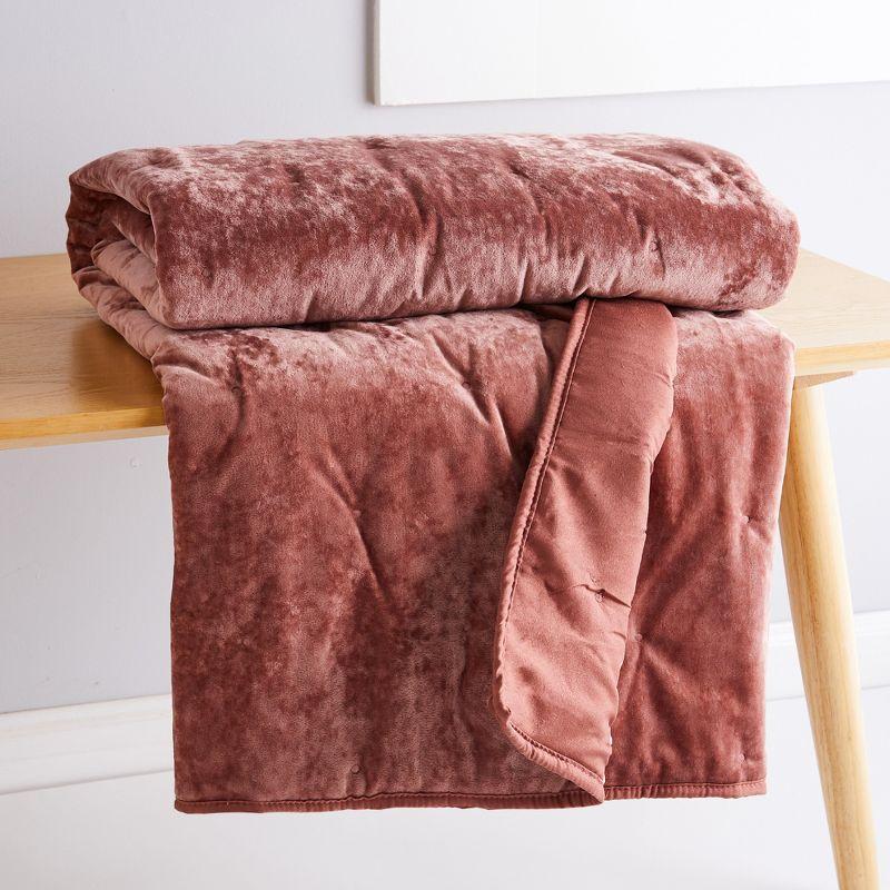 BH Abruzzi Plum Quilted Throw- Levtex Home