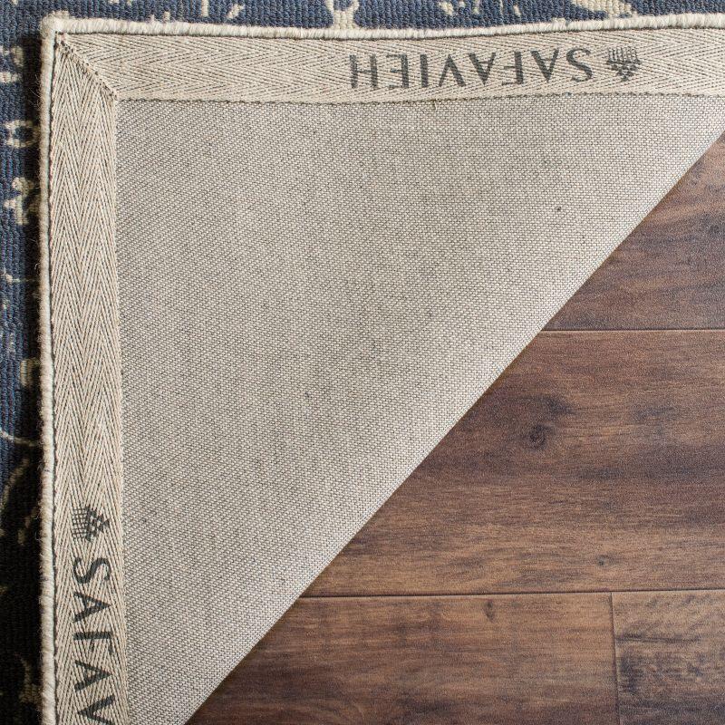 Restoration Vintage RVT104 Hand Tufted Indoor Accent Rug - 2'x3' - Ivory/Blue - Safavieh