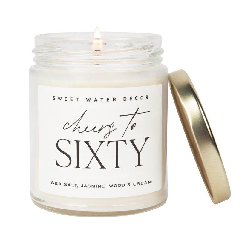 Cheers to 60 Soy Scented Jar Candle with Cream