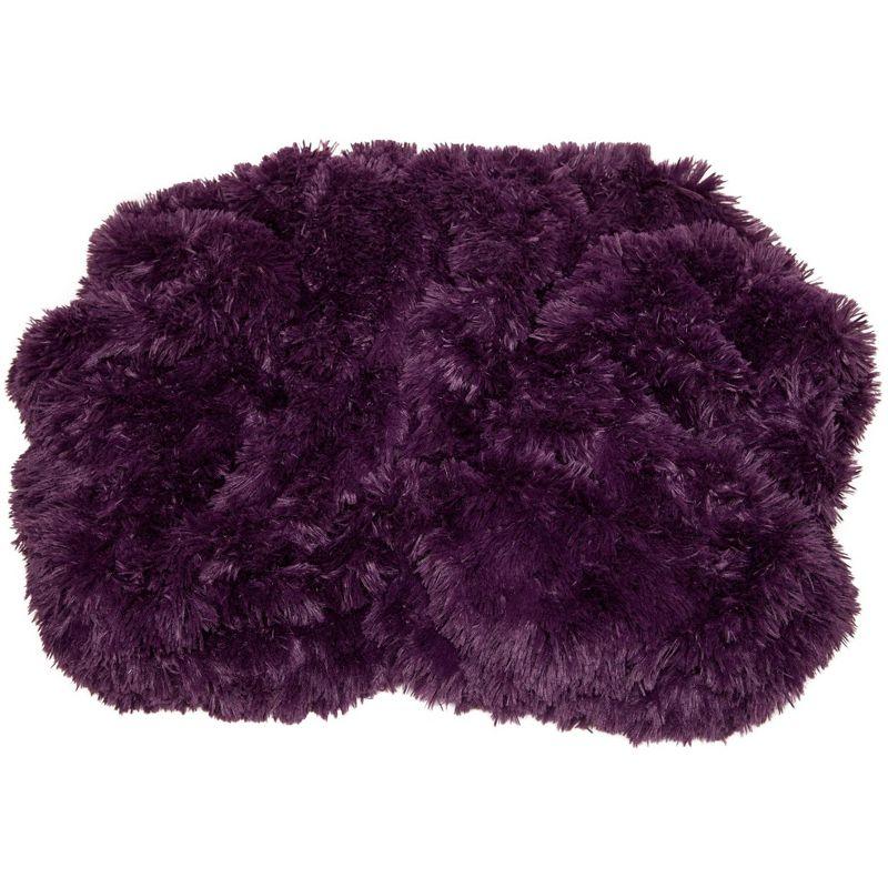 Chanasya Shaggy Shaggy Super Elegent Sherpa Long Fur Throw