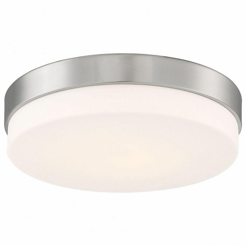 Access Lighting Roma 1 - Light Flush Mount in  Brushed Steel