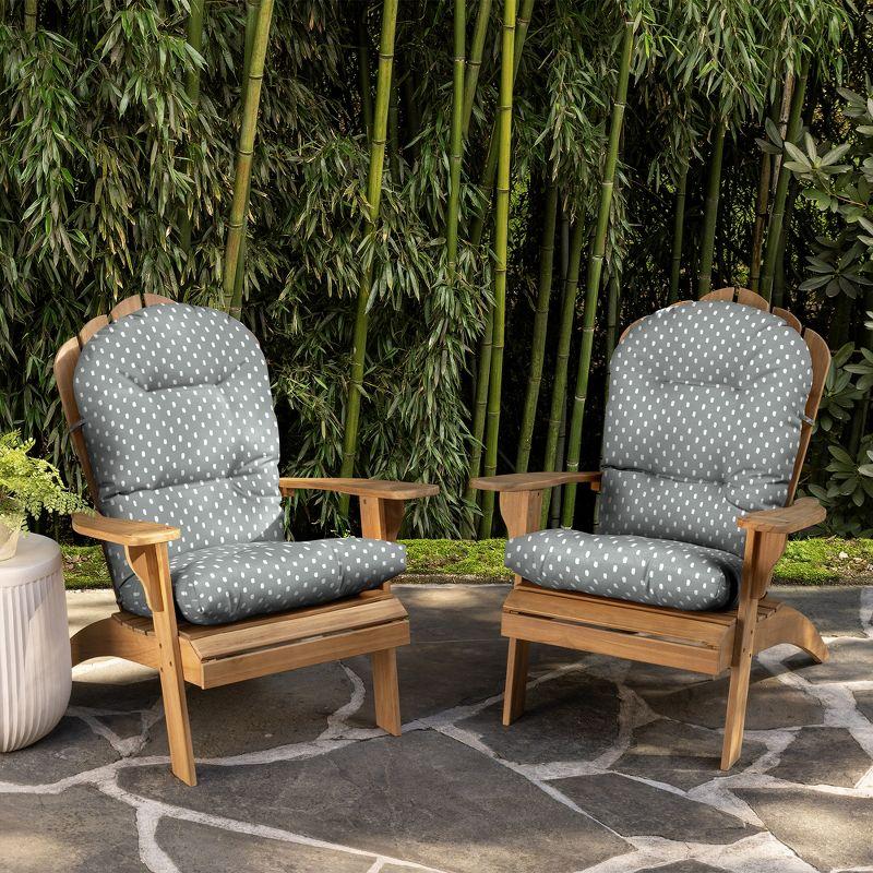 ARDEN earthFIBER Rocking Chair Cushion, Set of 2, 21.5 x 48, Rain-Proof, Fade Resistant, Cushions for Rocking and Adirondack Chairs 21.5 x 48