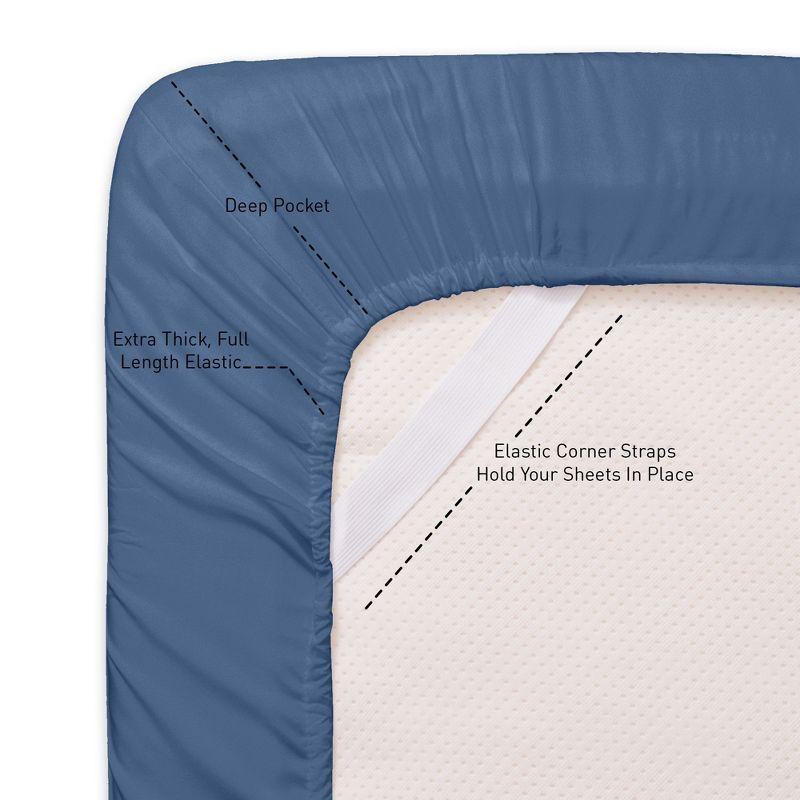 Sweet Home Collection Luxurious Classic Soft Solid 1800 Series Microfiber Sheet Set, Various Colors and Sizes