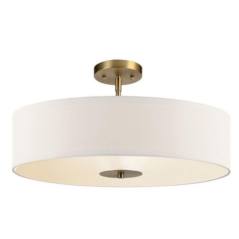 20" 3 Light Convertible Pendant Brushed Nickel