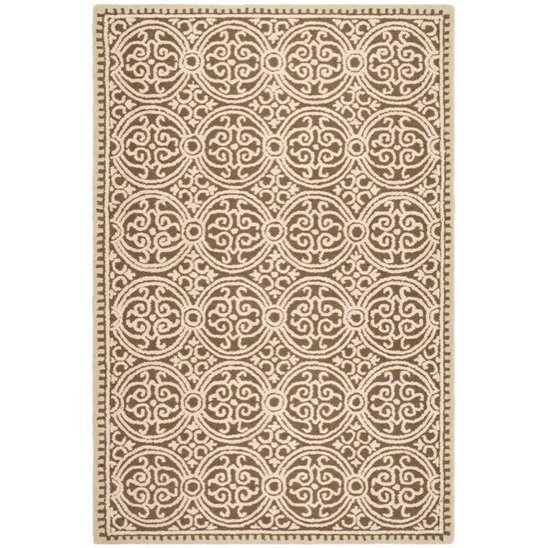 Hand-Tufted Multicolor Wool Area Rug, 8' x 10', Stain-Resistant