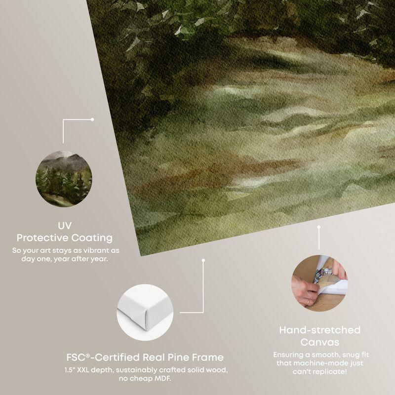 Art Remedy Watercolor Landscapes " April Woodland " by Art Remedy on Canvas