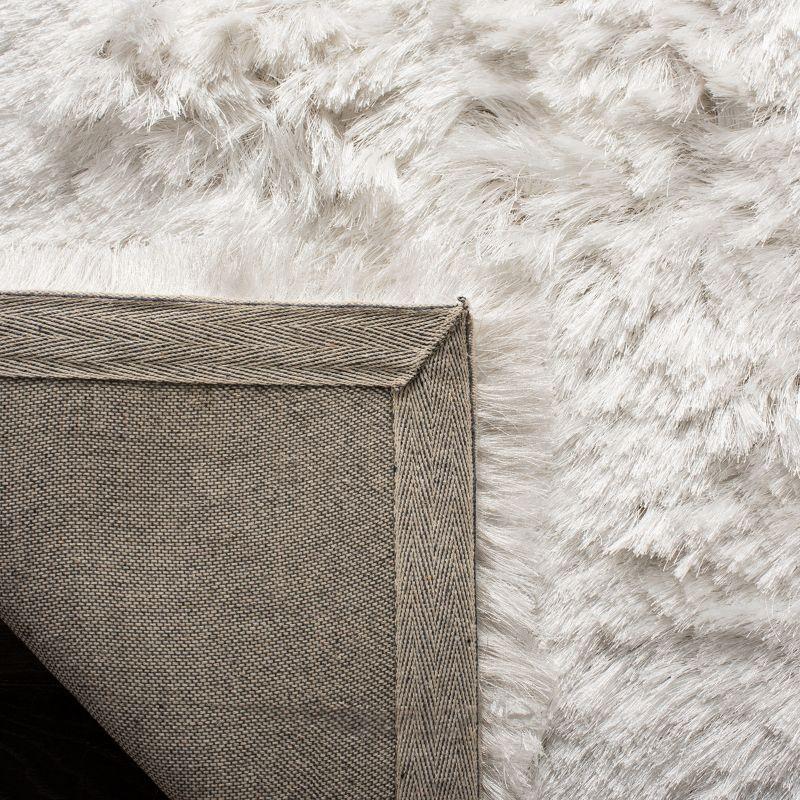 Ocean Shag OCG101 Hand Tufted Indoor Accent Rug - 4'x6' - Ivory - Safavieh