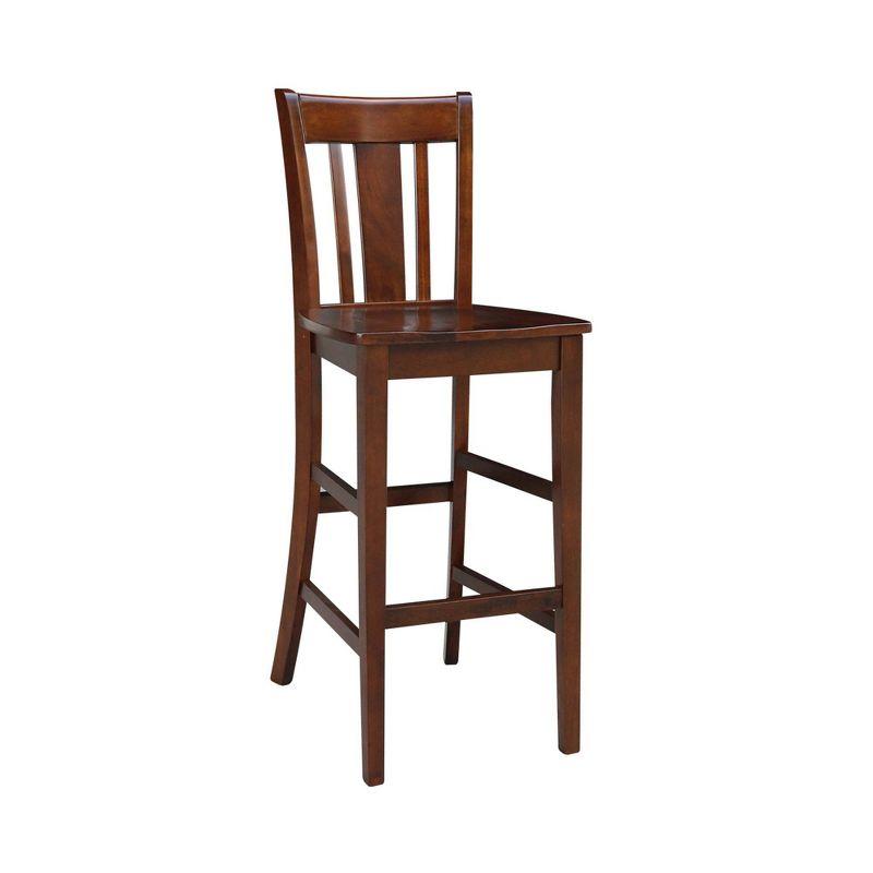 Espresso San Remo 30" Solid Wood Barstool