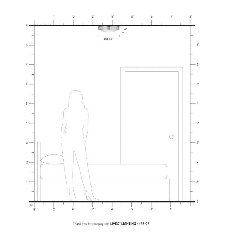 Livex Lighting Titania 2 - Light Flush Mount in  Bronze