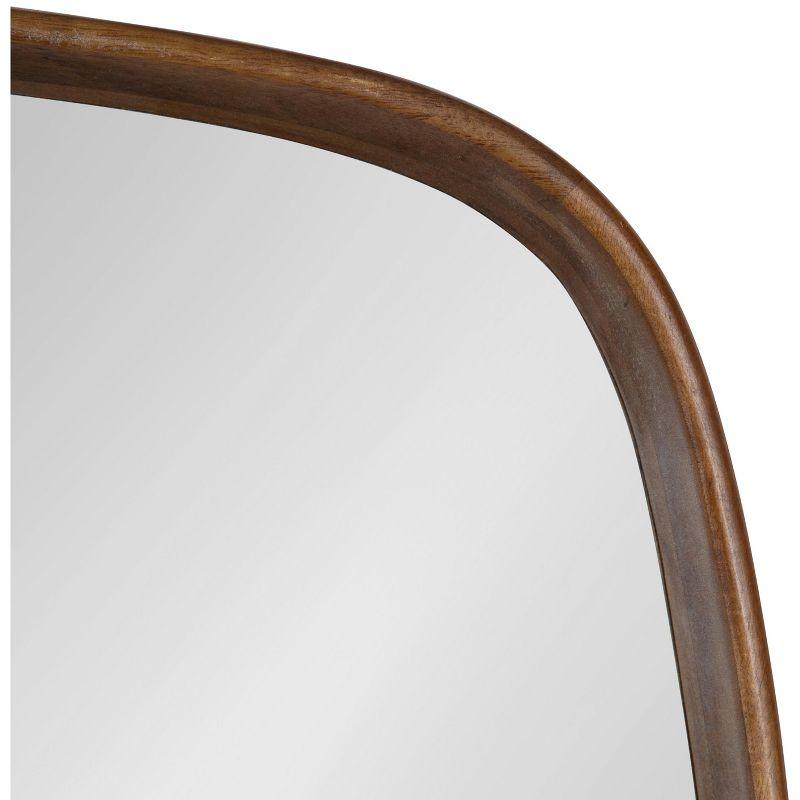 Kate and Laurel Prema Framed Wall Mirror, 20x30, Walnut Brown