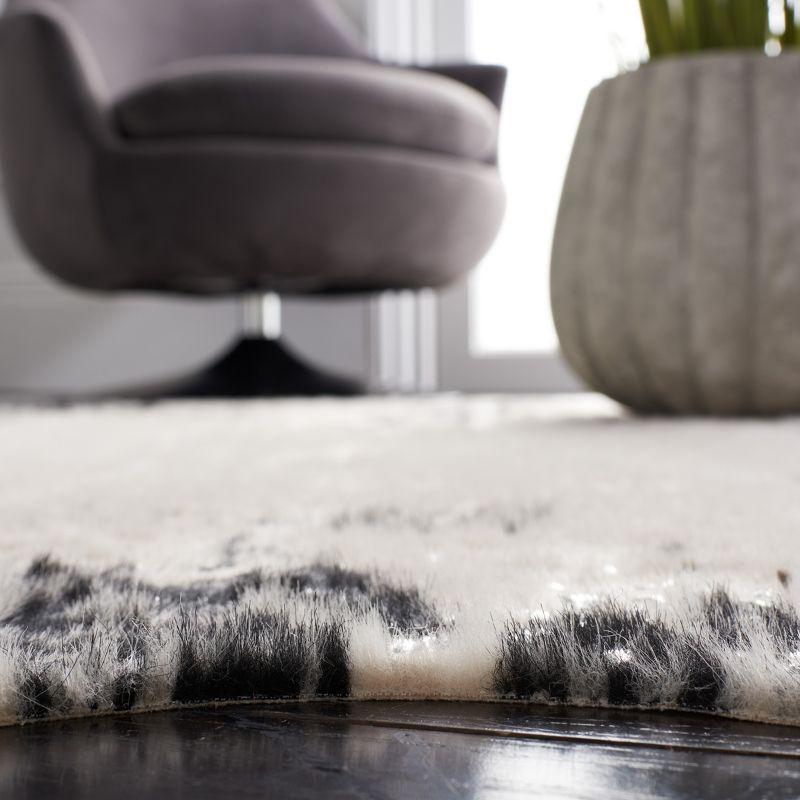 Faux Cowhide FCH207 Power Loomed Indoor Area Rug - Beige/Black - 6'x8' - Safavieh