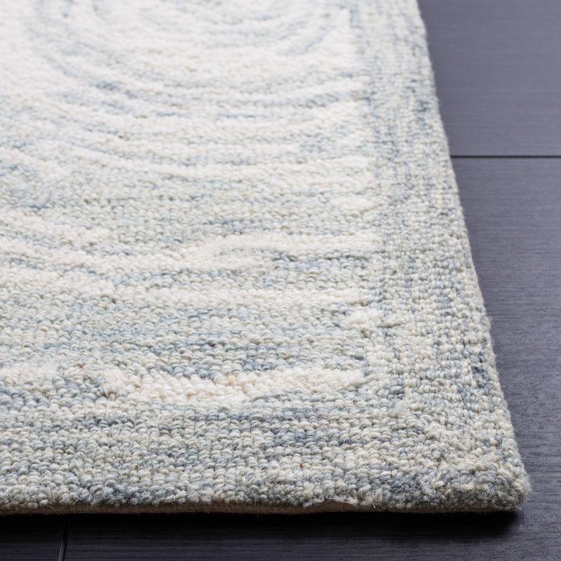 Micro-Loop MLP382 Hand Tufted Area Rug - Grey/Ivory - 5'x5' - Safavieh.